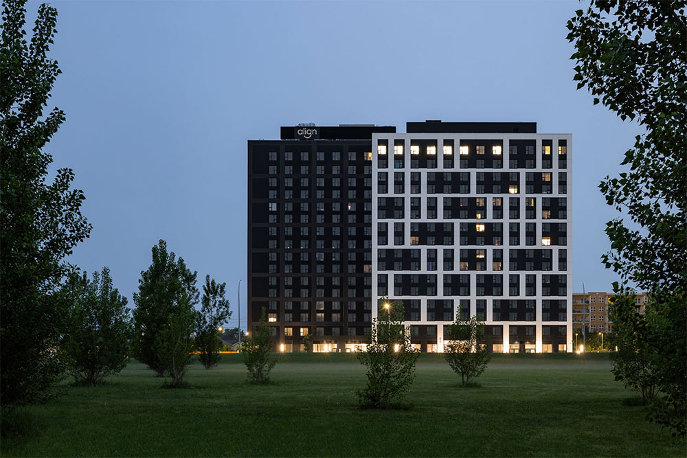 Exterior of Align Student Residences