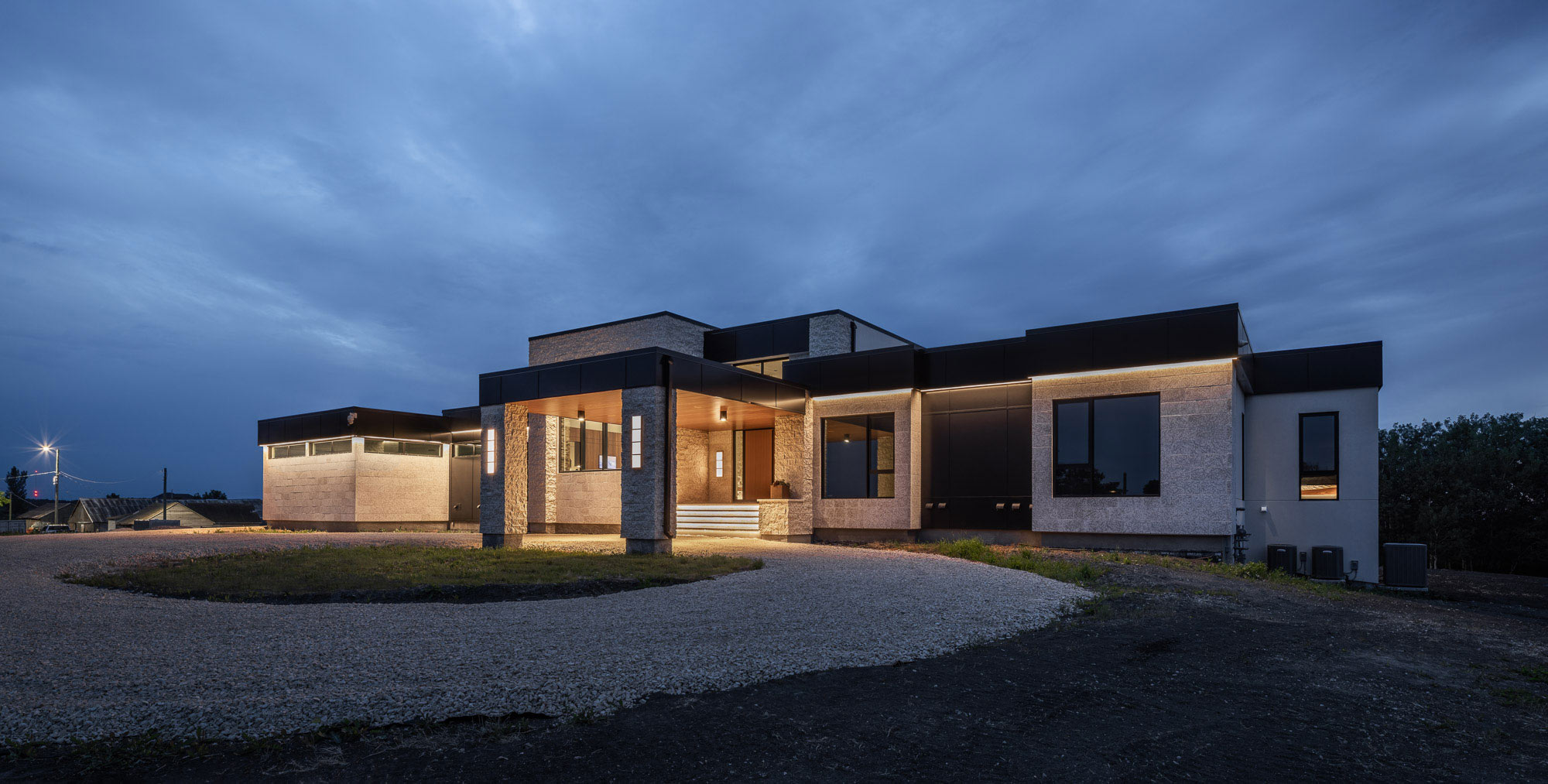 Front of 1520 Liberty house with driveway